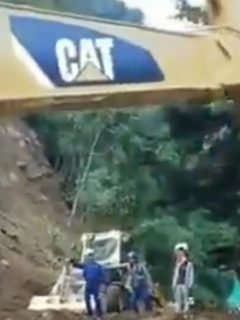 Derrumbe en La Línea