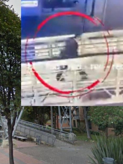Puente peatonal de la calle 123 con carrera Novena / persona que disparó contra 3 presuntos ladrones.