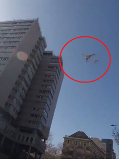 Avión de Air Canadá sobrevolando Madrid por emergencia