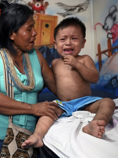 Niño enfermo en Chocó