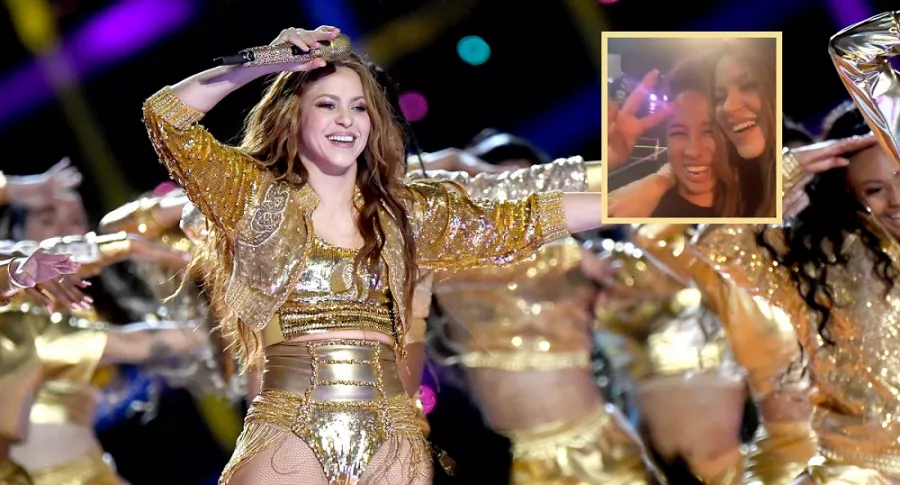 Shakira, cantante, y Liz Dary, bailarina.