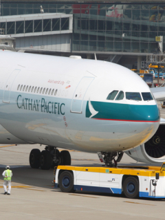Avión de Cathay Pacific