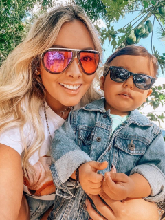 Katerin Peláez y su hijo Emmanuel
