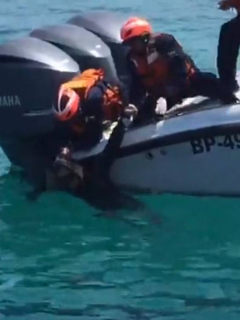 Extranjero rescatado del mar en Islas del Rosario