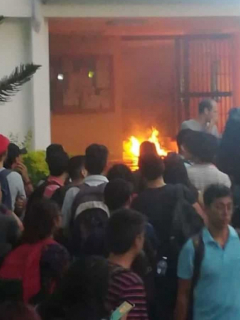 Protesta en la UIS