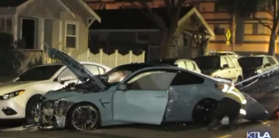 BMW accidentado