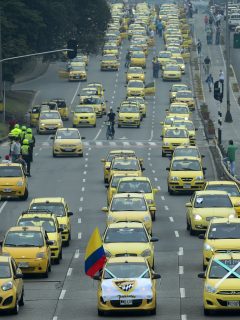 Paro de taxistas.