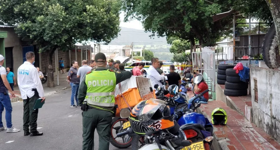 Escena del crimen en Cúcuta