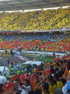 Estadio Metropolitano de Barranquilla en partido de la Selección Colombia