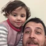 Abdullah y su hija de 4 años