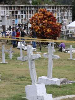 Exhumación en cementerio de Dabeiba