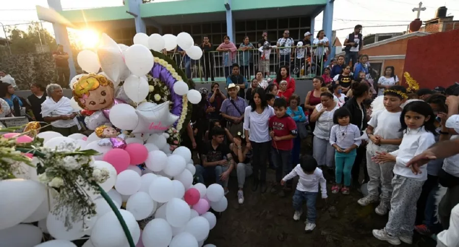 Funeral de Fátima, niña asesinada en México