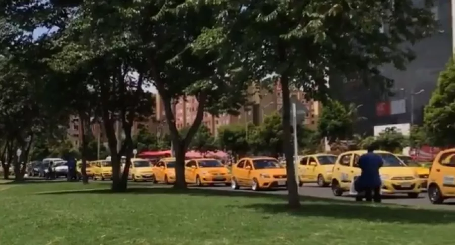 Taxistas en plan tortuga