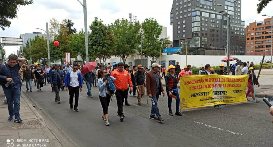 Marchas de Fecode en Bogotá