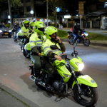 Policía en moto Bogotá