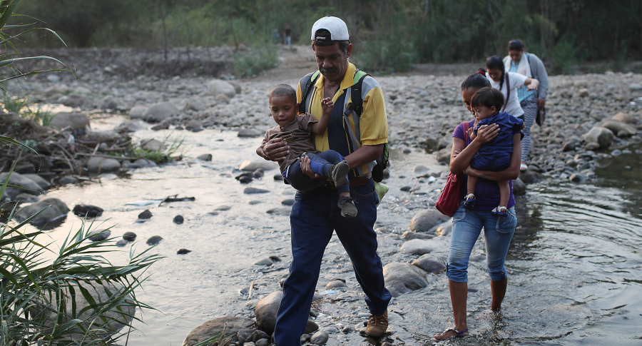 Travesía de venezolanos en Colombia
