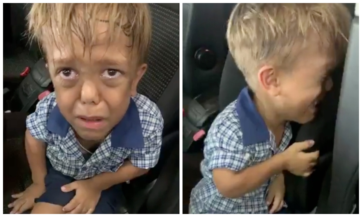 Niño llora luego de matoneo.