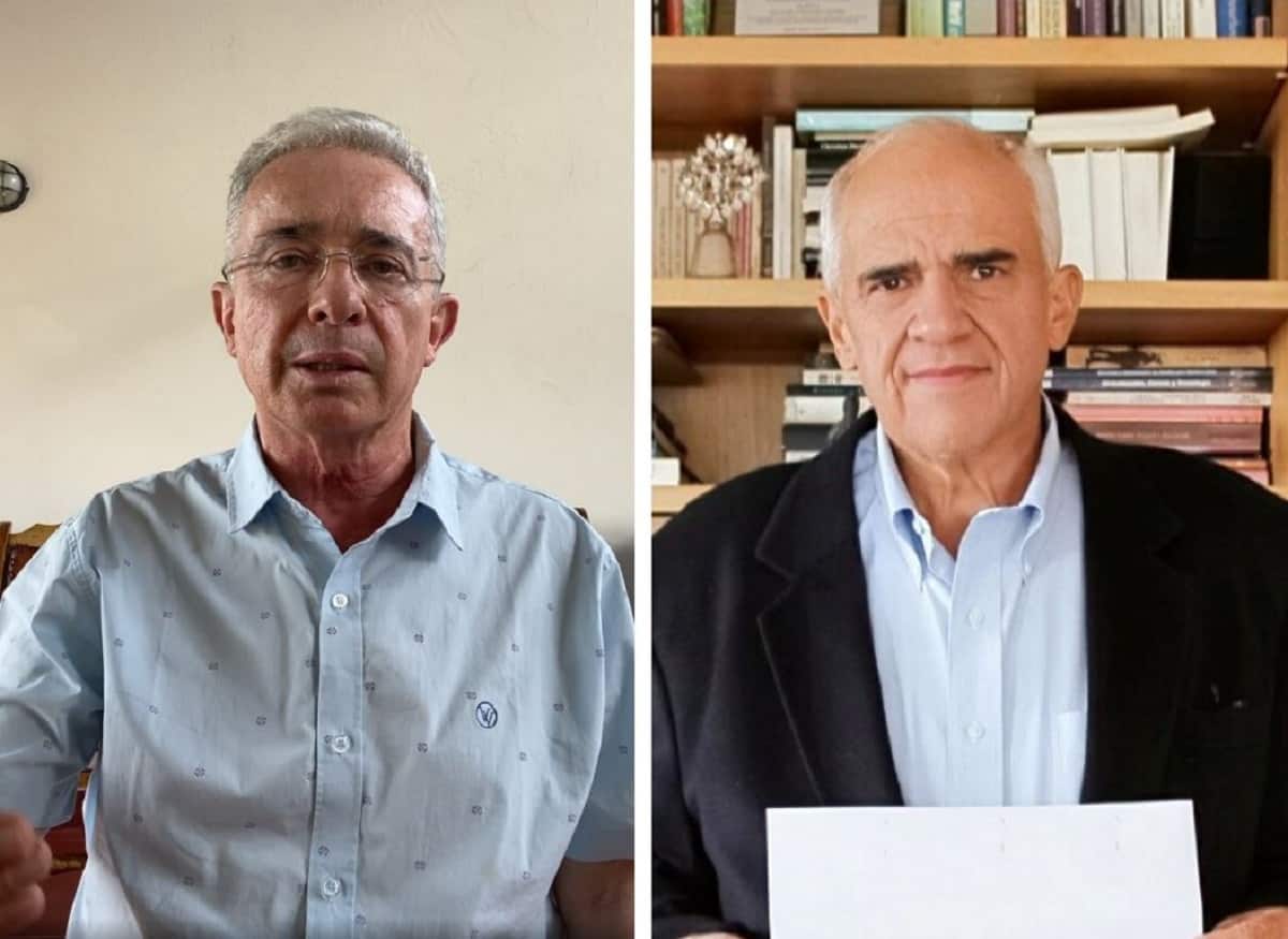 Álvaro Uribe y Ernesto Samper
