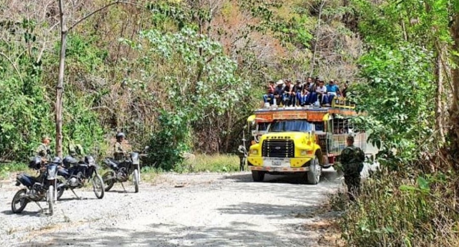 Regreso de familias a Ituango