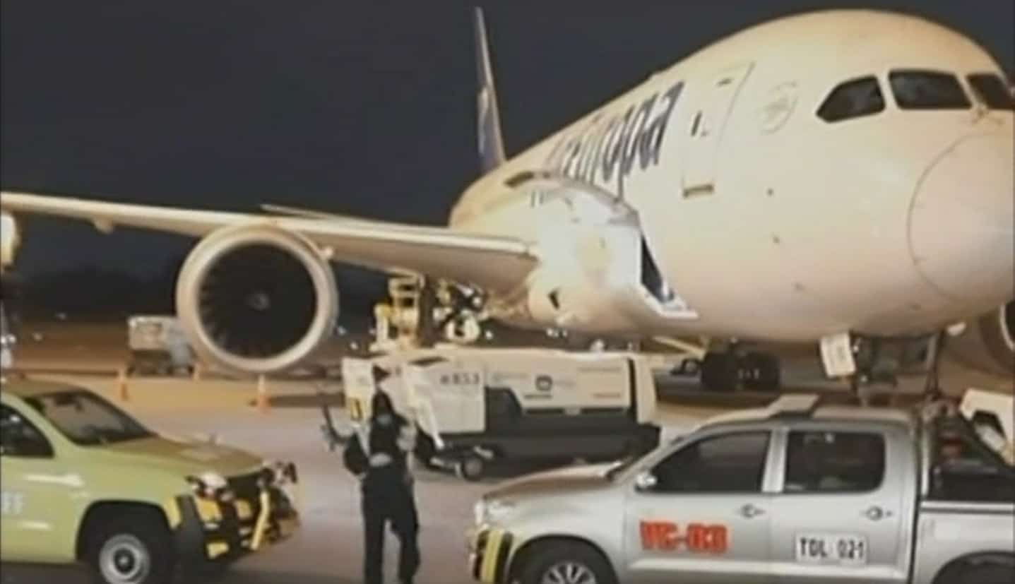 Avión al que no se quisieron subirse los viajeros