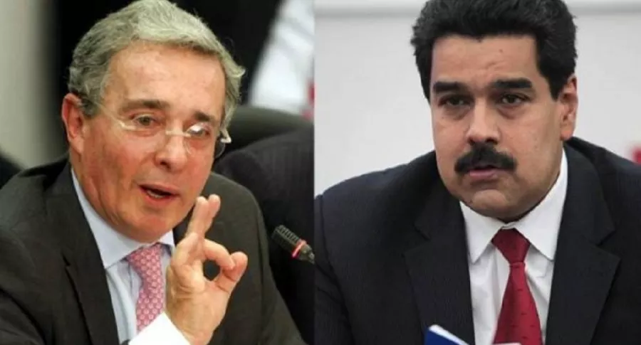 Álvaro Uribe y Nicolás Maduro