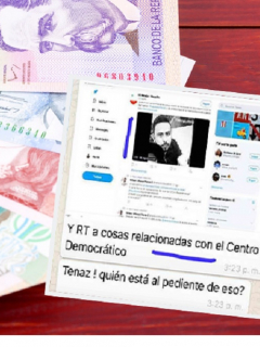 Imagen de referencia / Captura de pantalla del chat revelado por Daniel Coronell