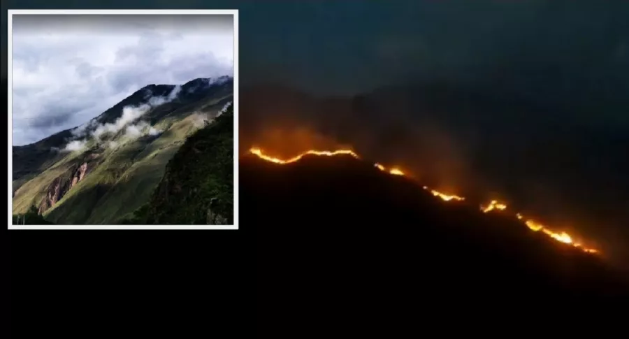 Montañas de Quetame, Cundinamarca / Incendio forestal en Quetame, Cundinamarca