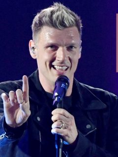 Nick Carter, cantante, y Mabel Cartagena, presentadora.
