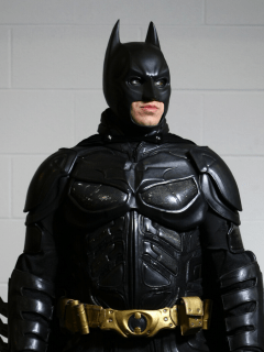 Actor con el traje de Batman