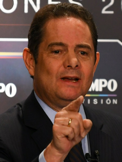 Germán Vargas Lleras, exvicepresidente, y Daniel Samper, periodista.