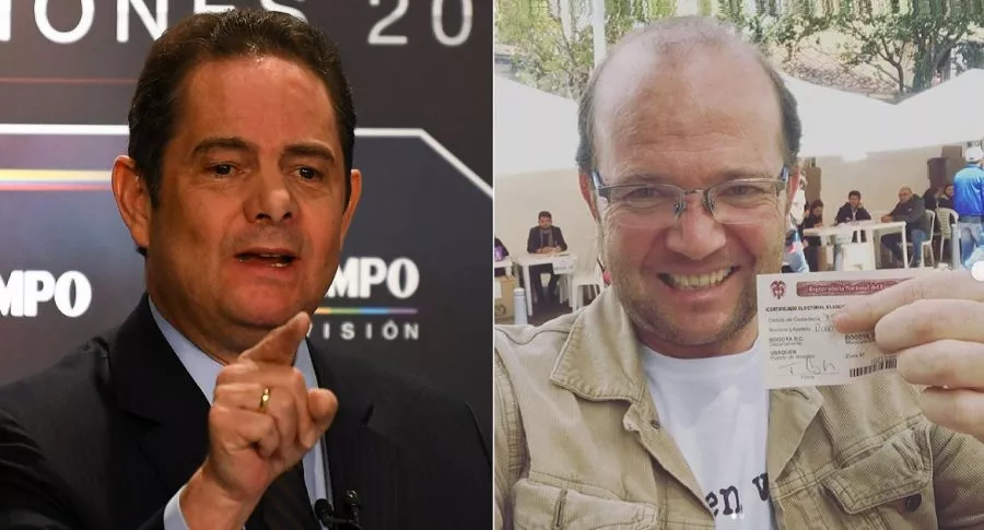 Germán Vargas Lleras, exvicepresidente, y Daniel Samper, periodista.