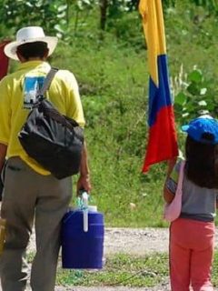 Desplazados por la violencia en Colombia