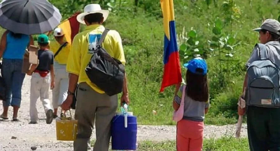 Desplazados por la violencia en Colombia