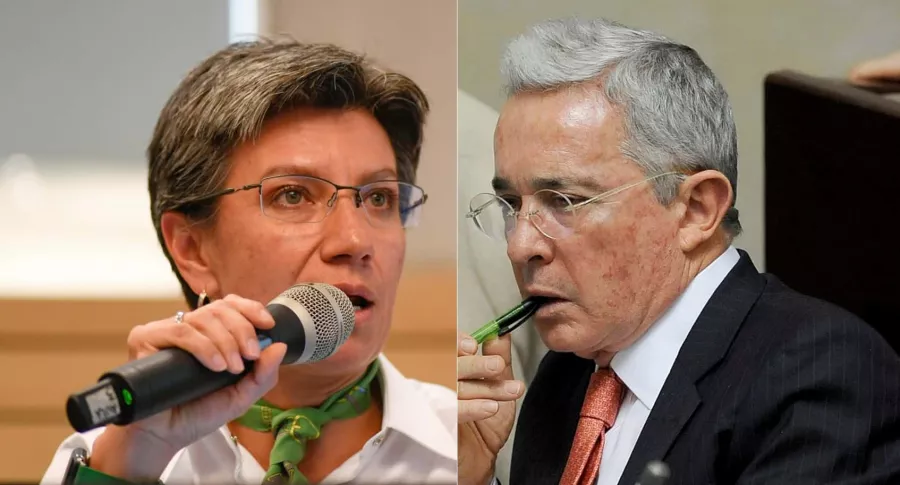 Álvaro Uribe habla de Claudia López como alcaldesa