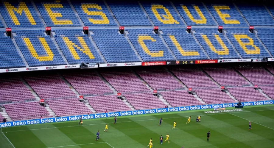 Camp Nou vacío para Barcelona Napoli