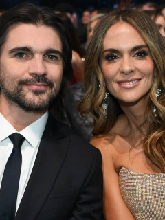 Juanes, cantante, con su esposa, Karen Martínez, actriz, presenadora y exreina.