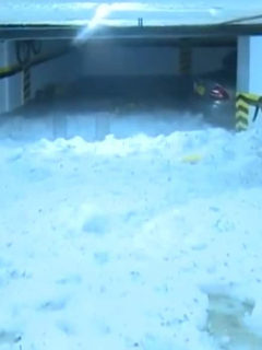 Imagen de uno de los conjunto atrapados por el hielo