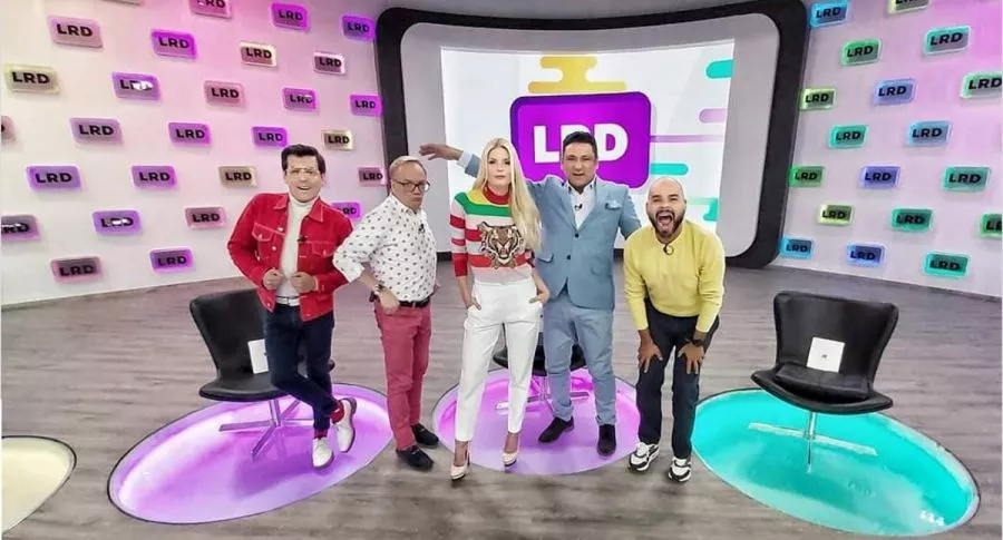 Juan Carlos Giraldo, Carlos Giraldo, Mary Méndez, Frank Solano y Carlos Vargas, presentadores de 'La red'.
