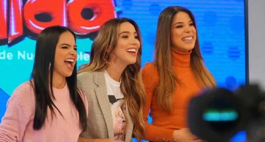 Mafe’ Romero, Violeta Bergonzi y Dominica Duque, presentadoras.