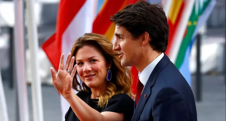 Justin Trudeau y su esposa, Sophie