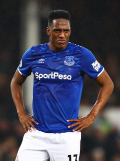 Imagen de Yerry Mina con el Everton