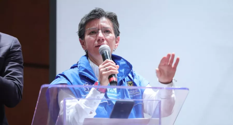 Imagen de la alcaldesa de Bogotá, Claudia López