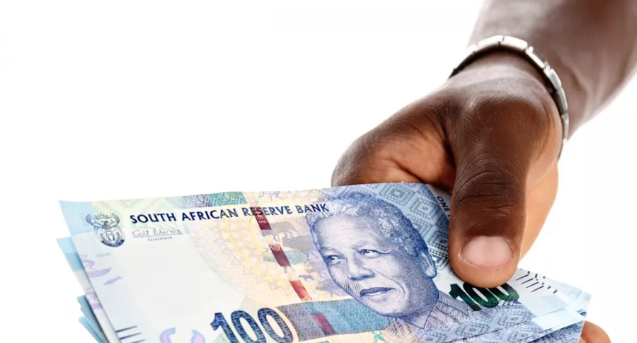 Billetes sudafricanos.