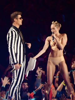 Robin Thicke y Miley Cyrus