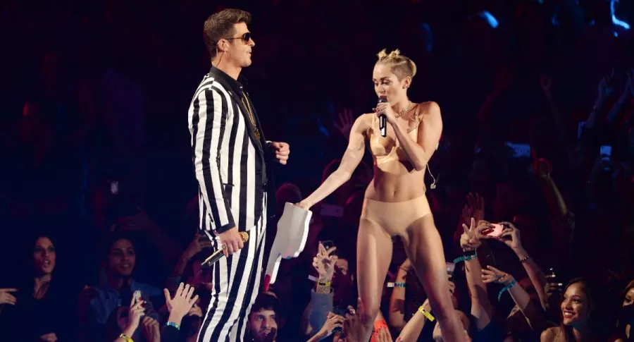 Robin Thicke y Miley Cyrus