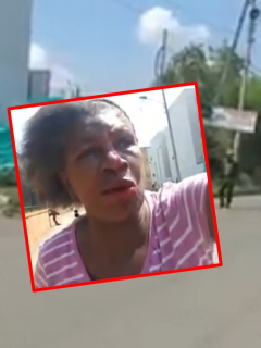 Asonada con la Policía en Cali