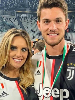 Michela Persico y Daniele Rugani