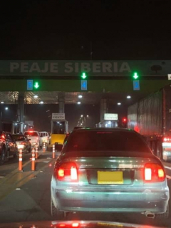 Autopista Sur de Bogotá antes de simulacro de cuarentena