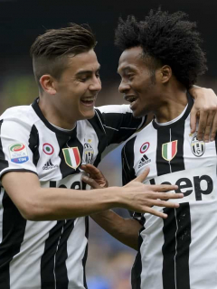 Paulo Dybala y Juan Guillermo Cuadrado