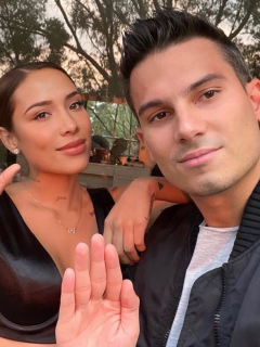 Luisa Fernanda W, 'influencer', y Pipe Bueno, cantante.